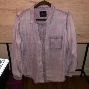 Rails button down size Large